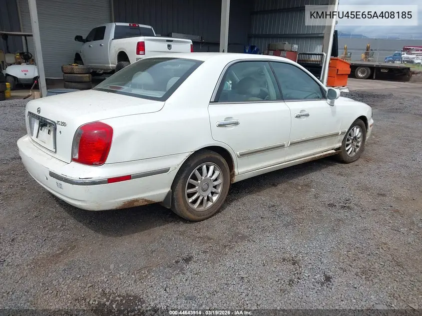 2005 Hyundai Xg350 L VIN: KMHFU45E65A408185 Lot: 44643914