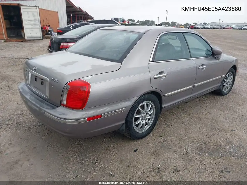 2005 Hyundai Xg350 L VIN: KMHFU45E05A423880 Lot: 44850542