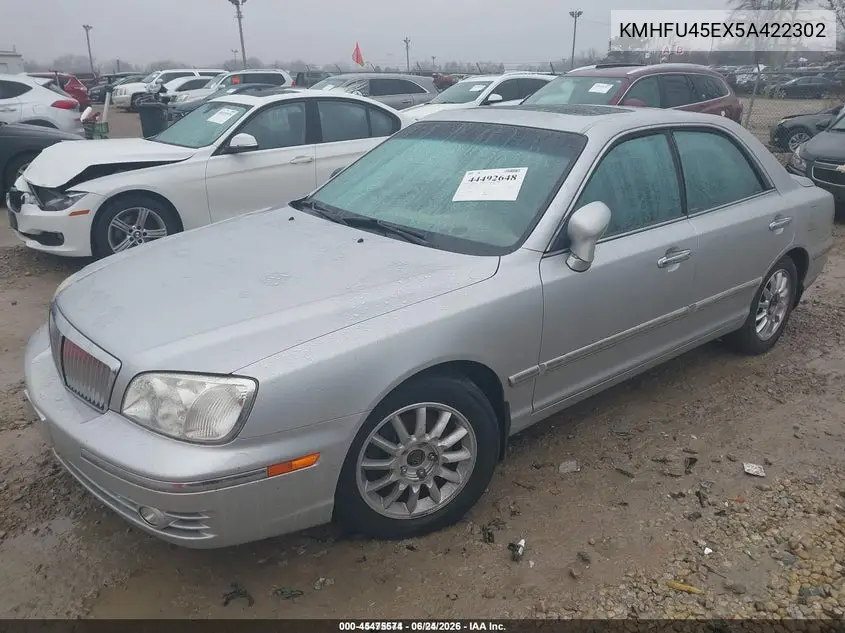 2005 Hyundai Xg350 L VIN: KMHFU45EX5A422302 Lot: 45475574