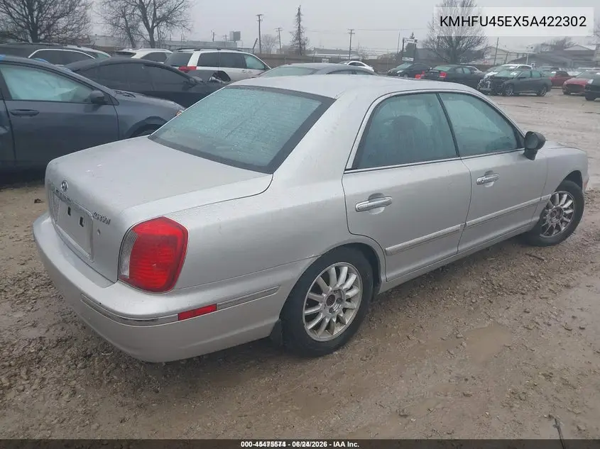 2005 Hyundai Xg350 L VIN: KMHFU45EX5A422302 Lot: 45475574