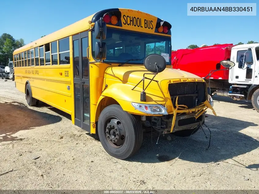 2011 Ic Corporation 3000 Ce VIN: 4DRBUAAN4BB330451 Lot: 45020237