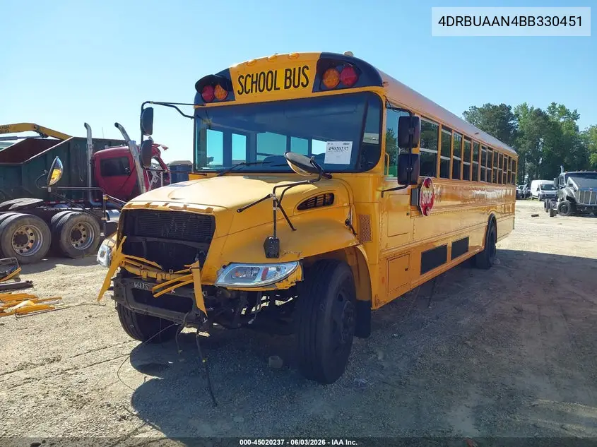 2011 Ic Corporation 3000 Ce VIN: 4DRBUAAN4BB330451 Lot: 45020237