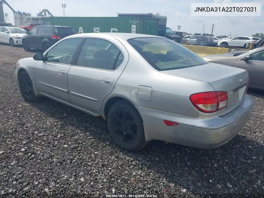 2002 Infiniti I35 Luxury VIN: JNKDA31A22T027031 Lot: 45374811