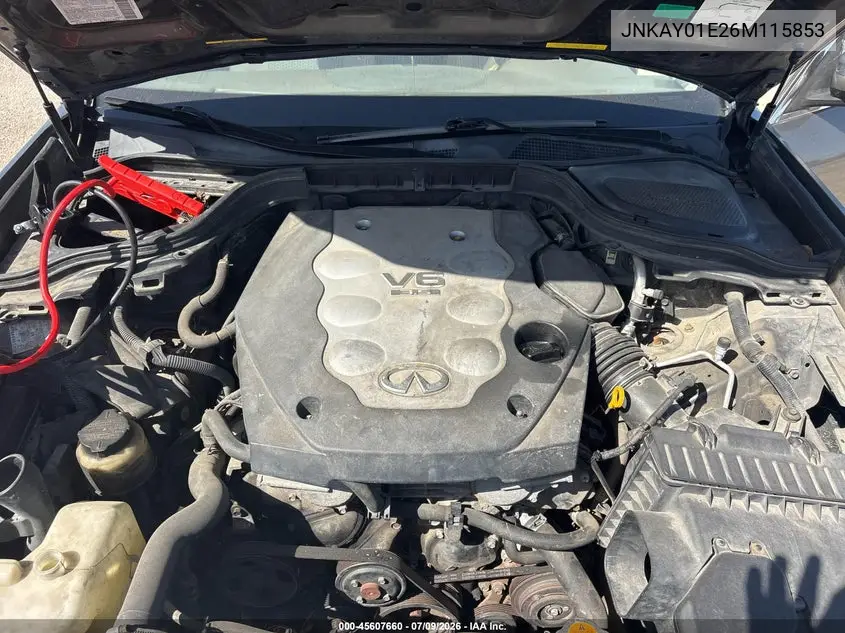 2006 Infiniti M35 VIN: JNKAY01E26M115853 Lot: 45607660
