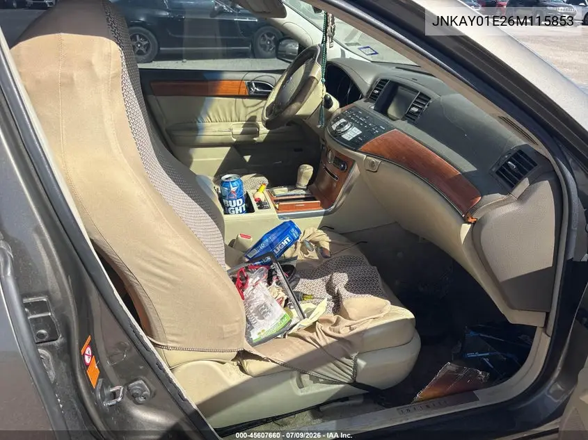 2006 Infiniti M35 VIN: JNKAY01E26M115853 Lot: 45607660