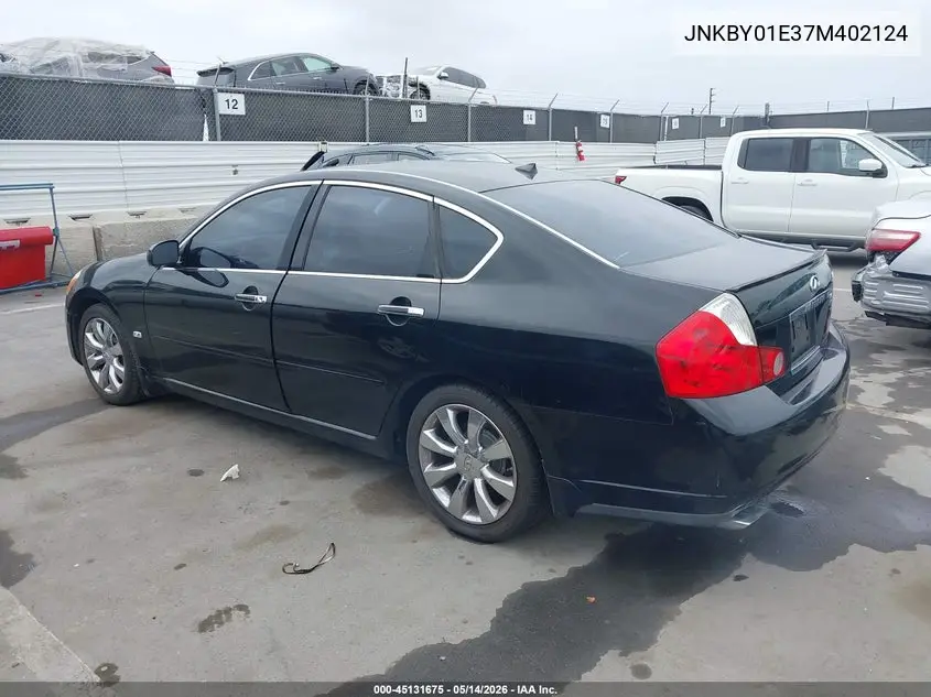 2007 Infiniti M45 VIN: JNKBY01E37M402124 Lot: 45131675