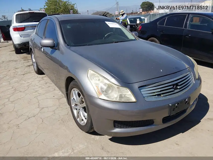 2007 Infiniti G35 Journey VIN: JNKBV61E97M718512 Lot: 45369718