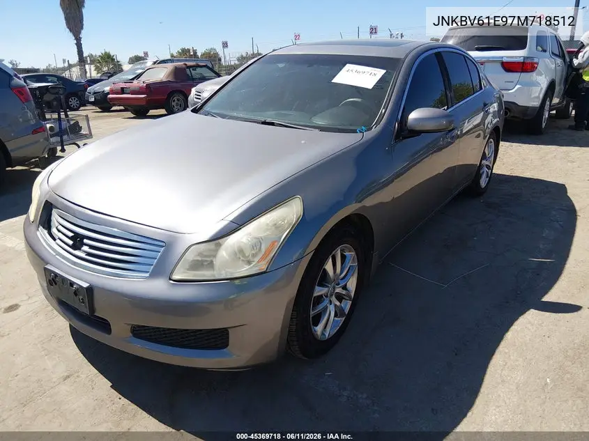 2007 Infiniti G35 Journey VIN: JNKBV61E97M718512 Lot: 45369718