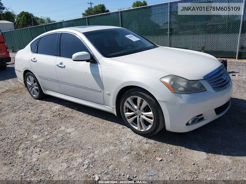 2008 Infiniti M35 VIN: JNKAY01E78M605109 Lot: 44916064