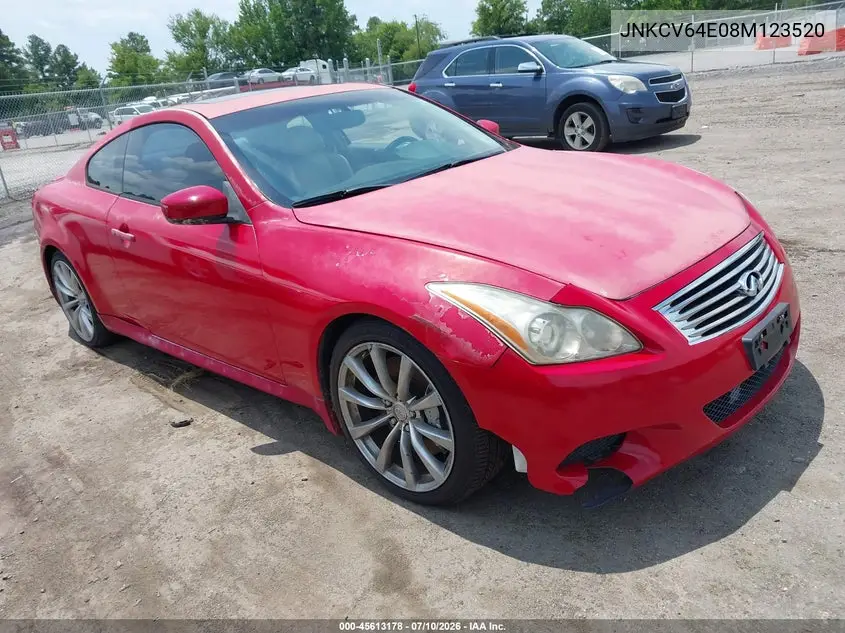 2008 Infiniti G37 Journey VIN: JNKCV64E08M123520 Lot: 45613178