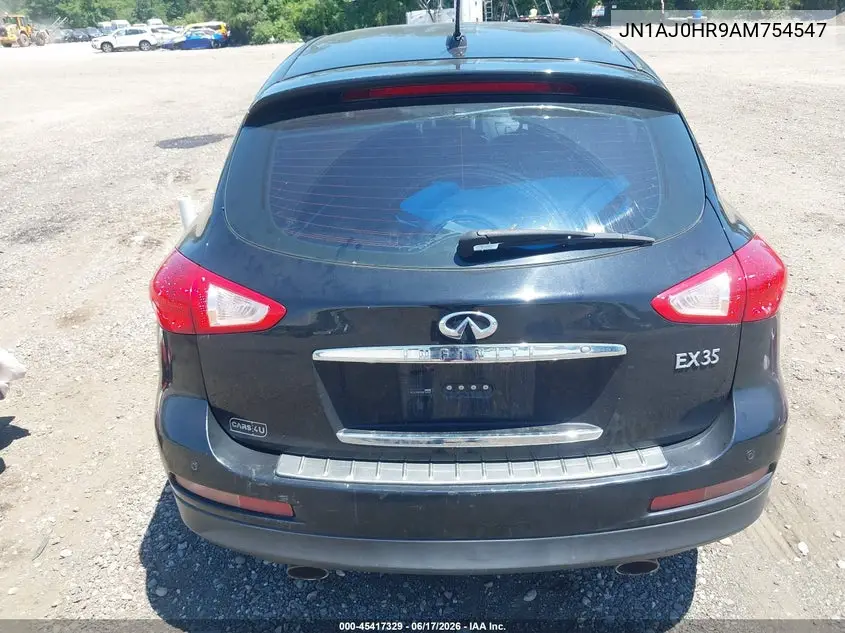 2010 Infiniti Ex35 Journey VIN: JN1AJ0HR9AM754547 Lot: 45417329