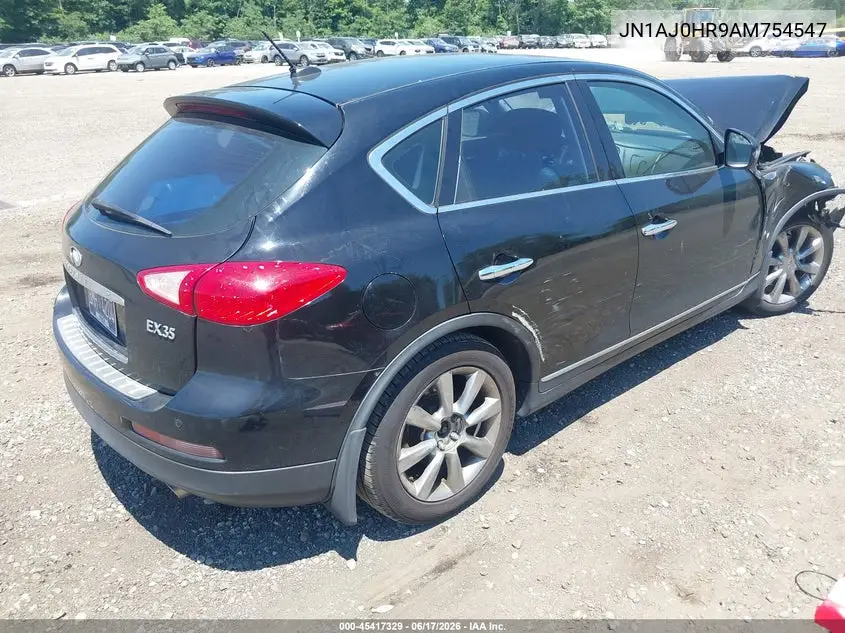 2010 Infiniti Ex35 Journey VIN: JN1AJ0HR9AM754547 Lot: 45417329
