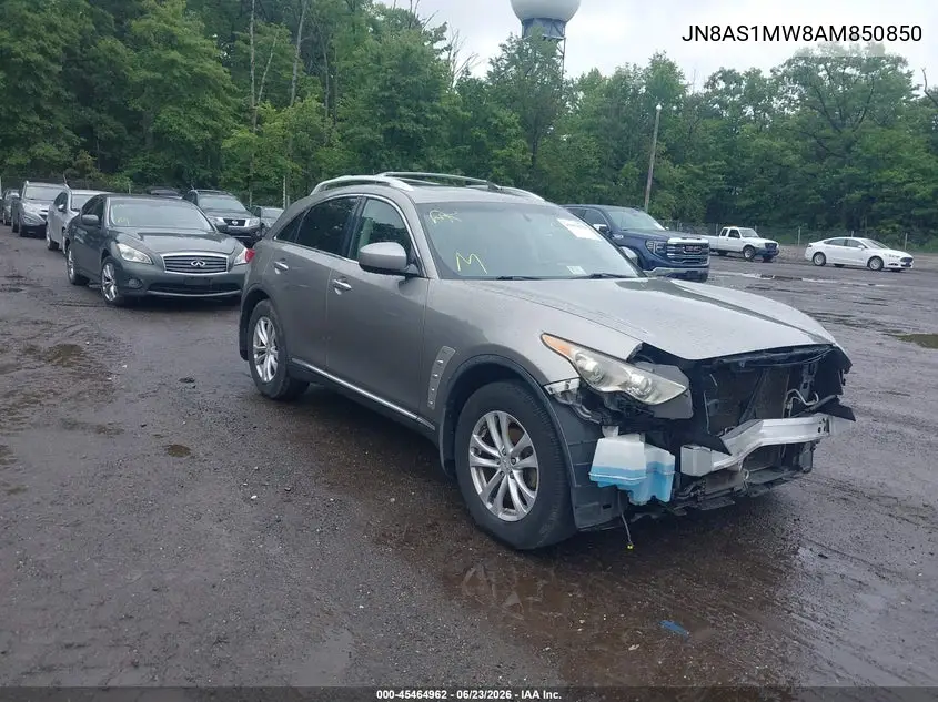 2010 Infiniti Fx35 VIN: JN8AS1MW8AM850850 Lot: 45464962
