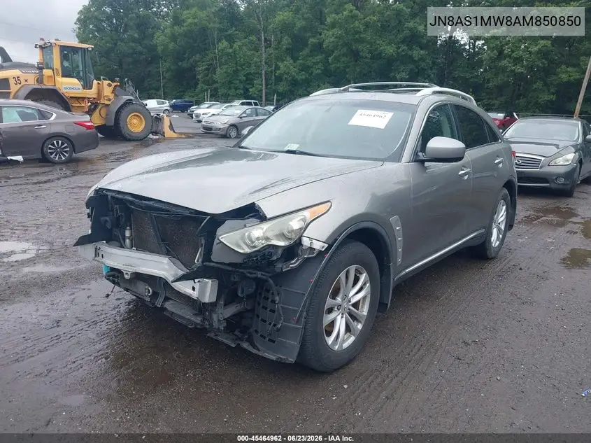 2010 Infiniti Fx35 VIN: JN8AS1MW8AM850850 Lot: 45464962