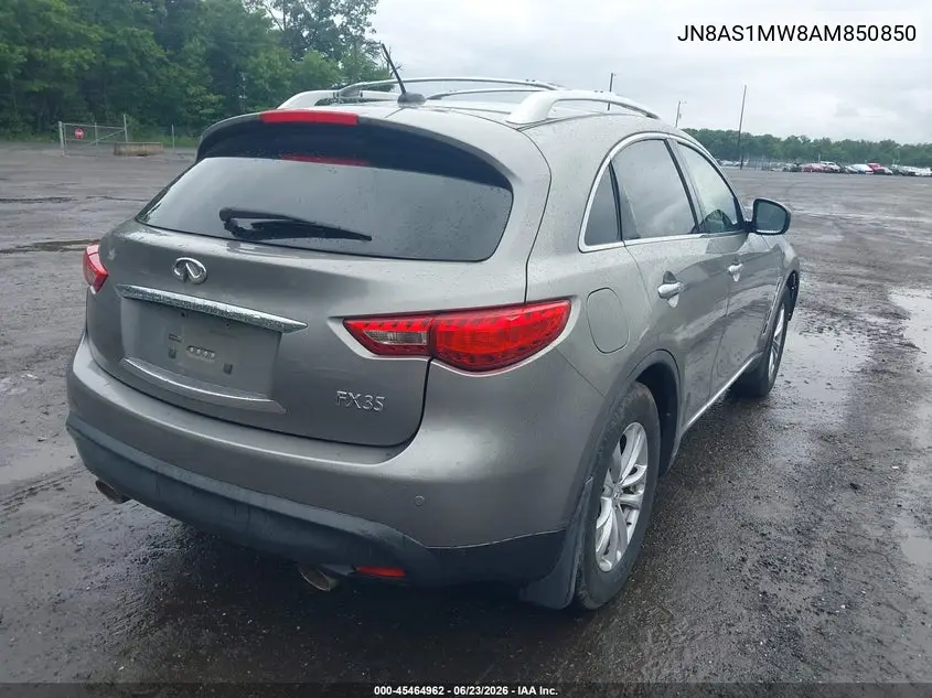 2010 Infiniti Fx35 VIN: JN8AS1MW8AM850850 Lot: 45464962