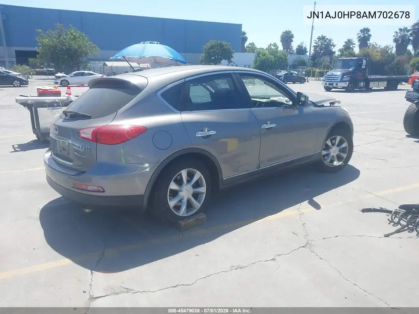2010 Infiniti Ex35 Journey VIN: JN1AJ0HP8AM702678 Lot: 45479038