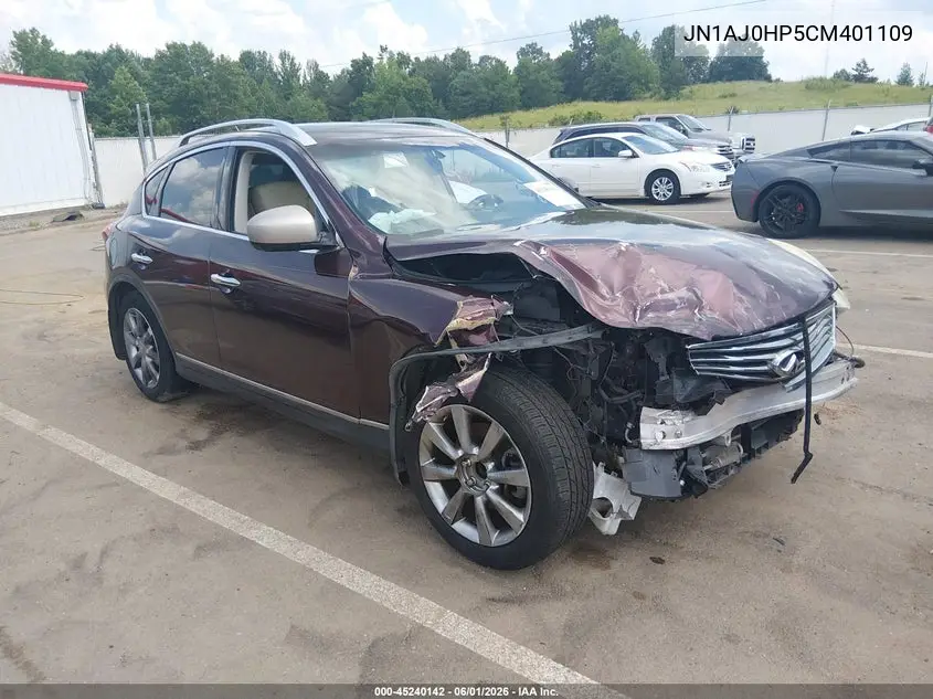 2012 Infiniti Ex35 Journey VIN: JN1AJ0HP5CM401109 Lot: 45240142