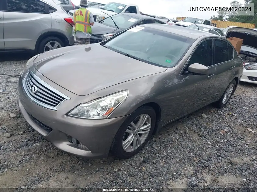 2012 Infiniti G37 Journey VIN: JN1CV6AP5CM620324 Lot: 45428215