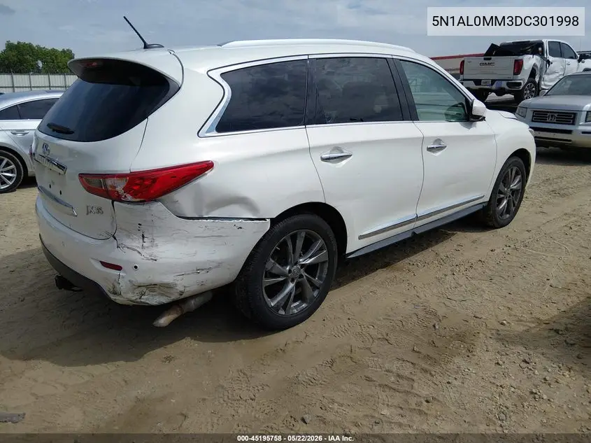 2013 Infiniti Jx35 VIN: 5N1AL0MM3DC301998 Lot: 45195758