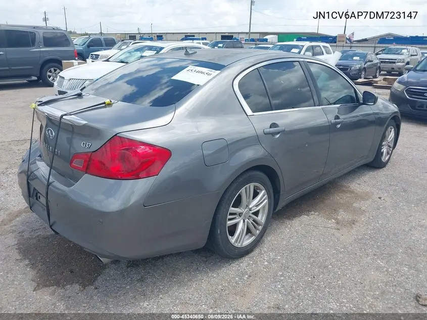 2013 Infiniti G37 Journey VIN: JN1CV6AP7DM723147 Lot: 45340650