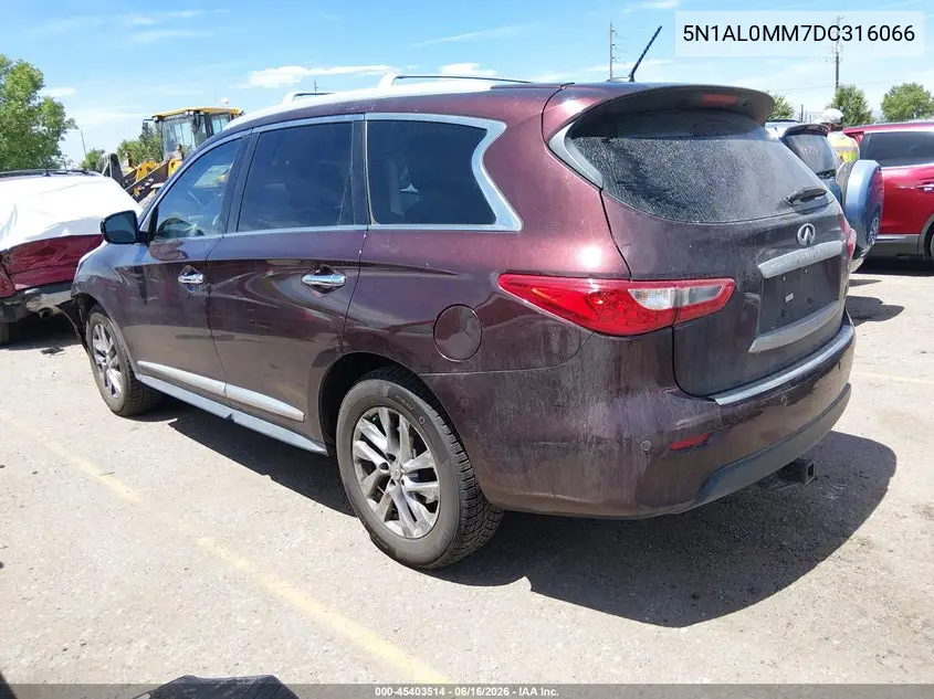 2013 Infiniti Jx35 VIN: 5N1AL0MM7DC316066 Lot: 45403514
