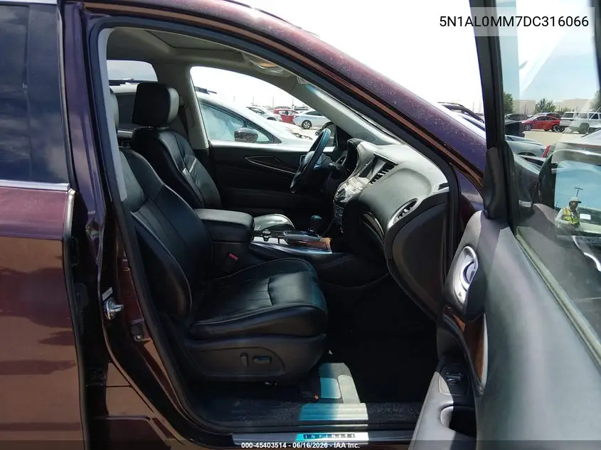2013 Infiniti Jx35 VIN: 5N1AL0MM7DC316066 Lot: 45403514