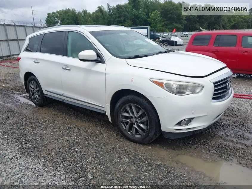 2013 Infiniti Jx35 VIN: 5N1AL0MMXDC348686 Lot: 45413081