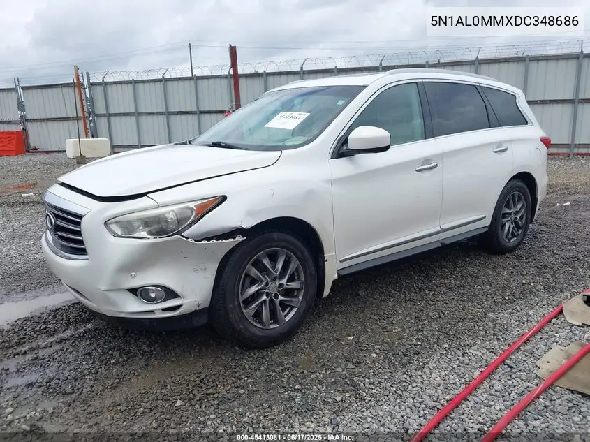 2013 Infiniti Jx35 VIN: 5N1AL0MMXDC348686 Lot: 45413081