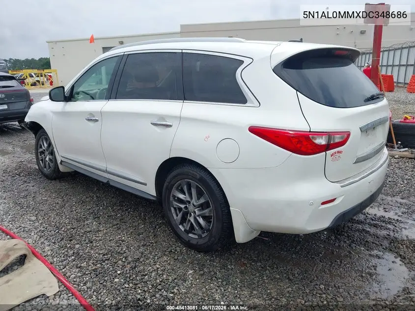 2013 Infiniti Jx35 VIN: 5N1AL0MMXDC348686 Lot: 45413081