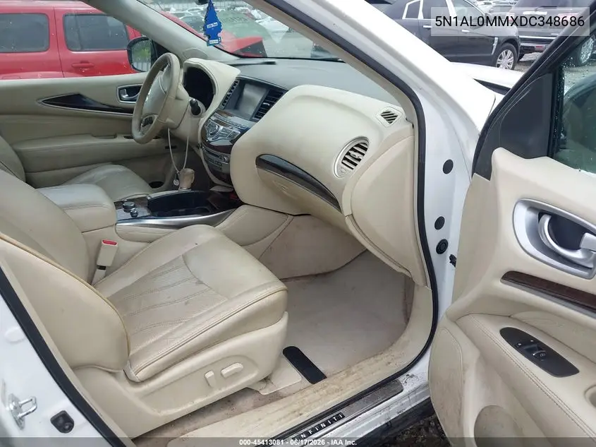 2013 Infiniti Jx35 VIN: 5N1AL0MMXDC348686 Lot: 45413081