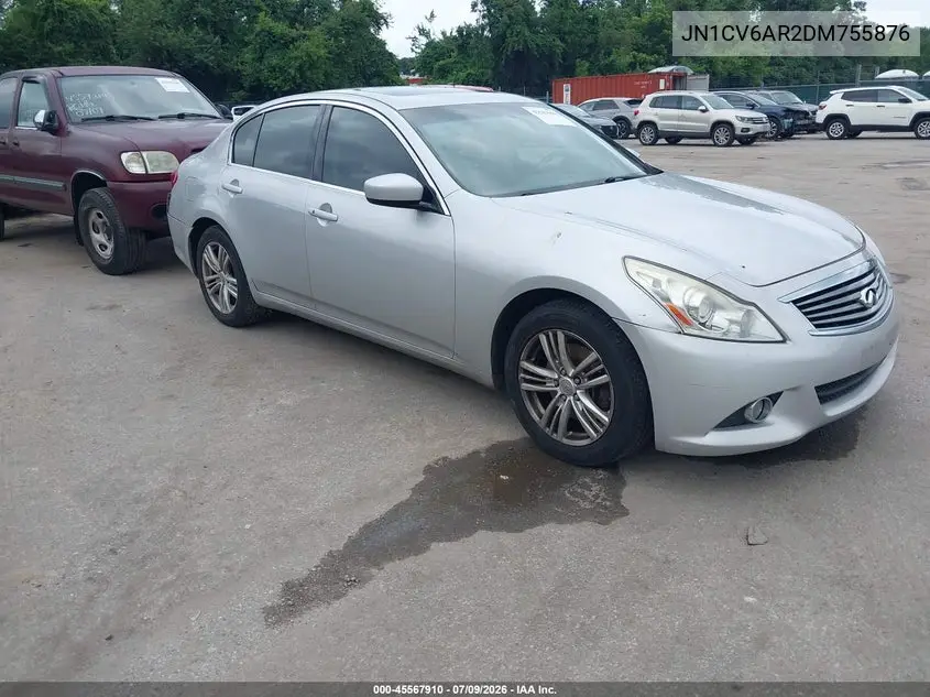 2013 Infiniti G37X VIN: JN1CV6AR2DM755876 Lot: 45567910