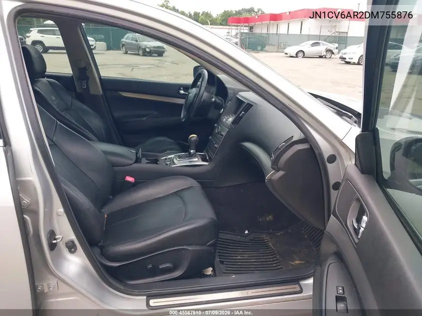 2013 Infiniti G37X VIN: JN1CV6AR2DM755876 Lot: 45567910