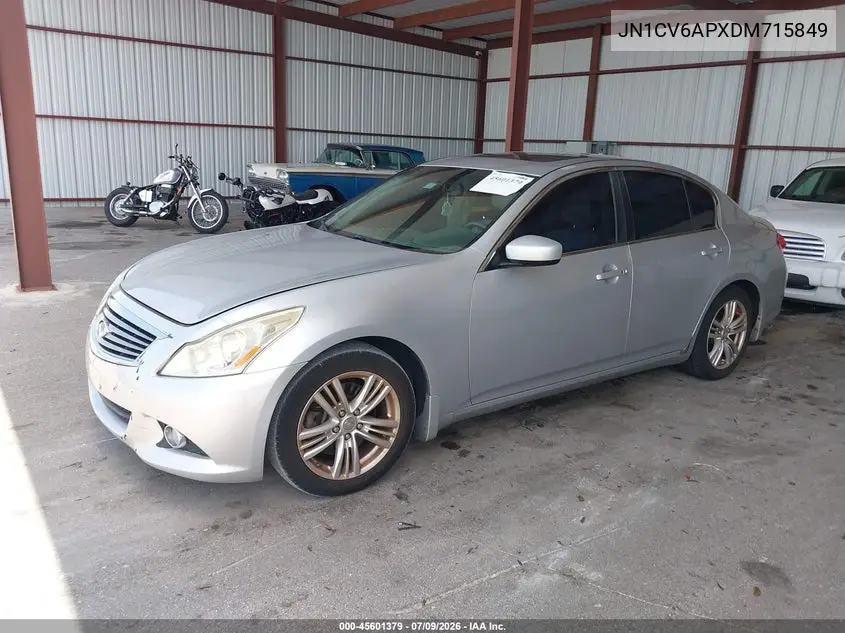 2013 Infiniti G37 Journey VIN: JN1CV6APXDM715849 Lot: 45601379
