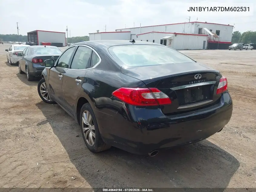 2013 Infiniti M37X VIN: JN1BY1AR7DM602531 Lot: 45645194