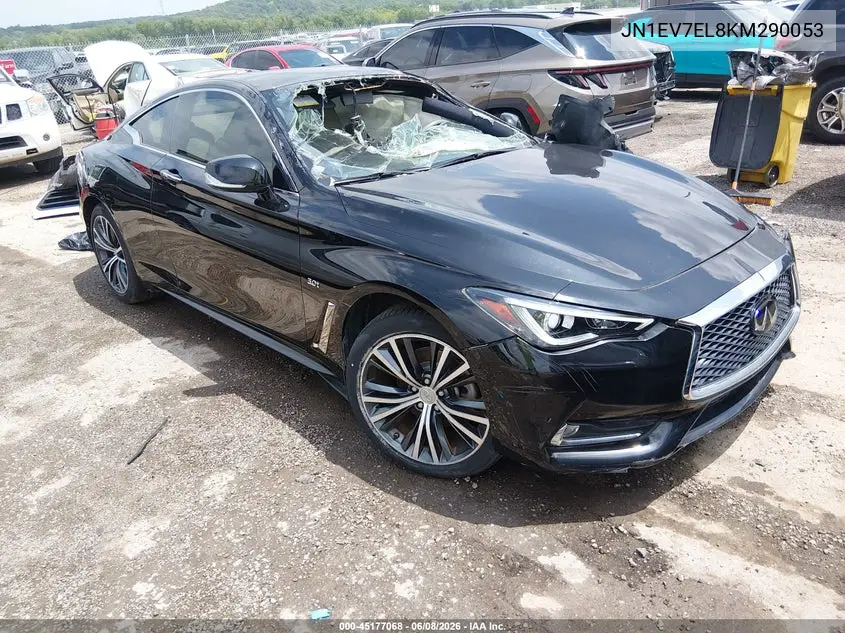 2019 Infiniti Q60 3.0T Luxe VIN: JN1EV7EL8KM290053 Lot: 45177068