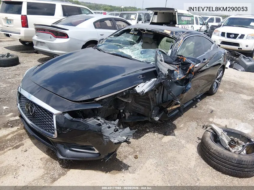 2019 Infiniti Q60 3.0T Luxe VIN: JN1EV7EL8KM290053 Lot: 45177068