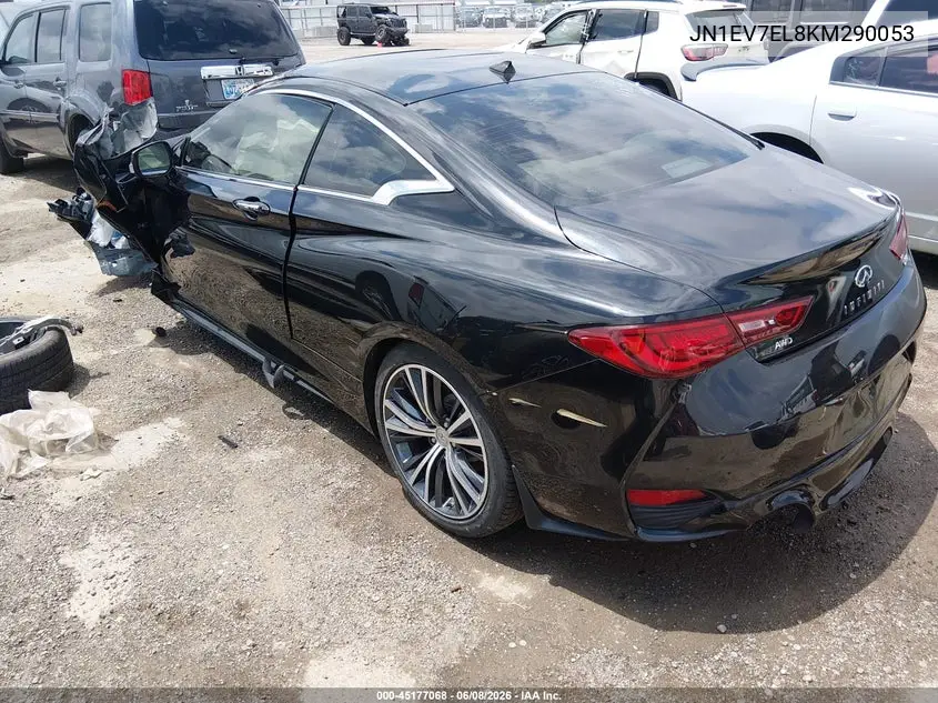 2019 Infiniti Q60 3.0T Luxe VIN: JN1EV7EL8KM290053 Lot: 45177068