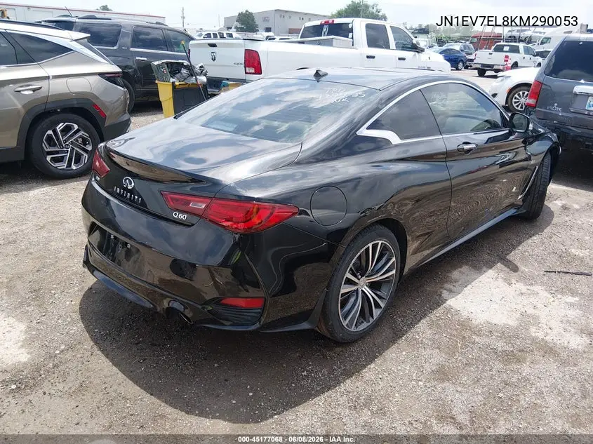 2019 Infiniti Q60 3.0T Luxe VIN: JN1EV7EL8KM290053 Lot: 45177068