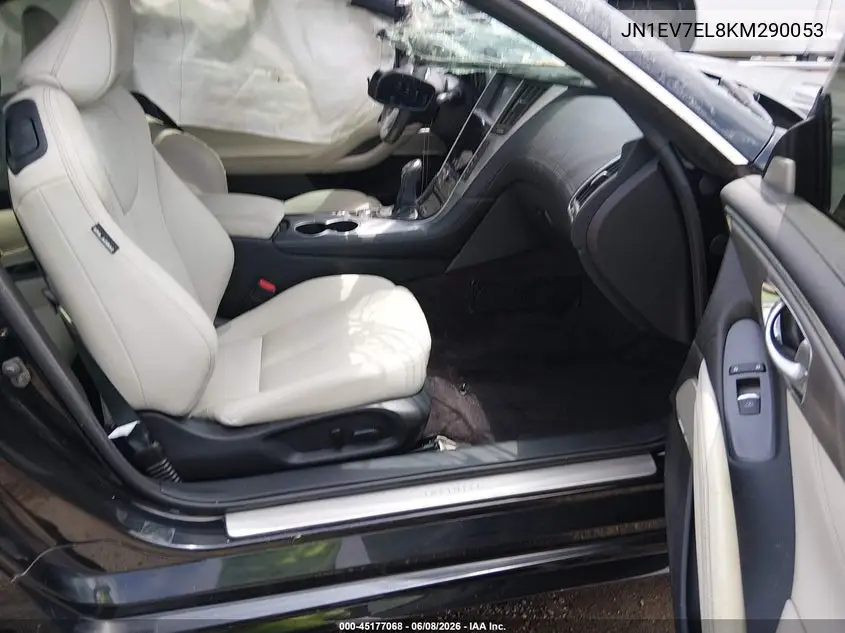 2019 Infiniti Q60 3.0T Luxe VIN: JN1EV7EL8KM290053 Lot: 45177068