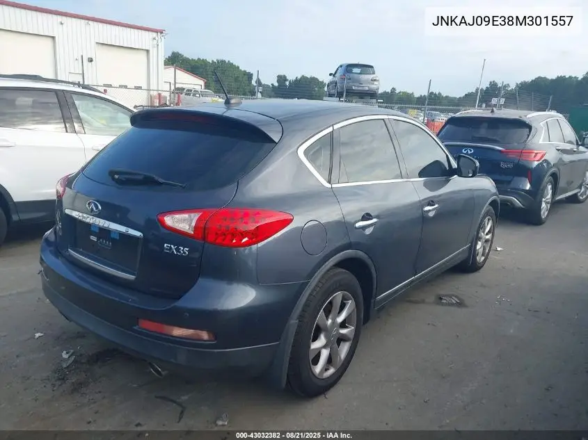 2008 Infiniti Ex35 Journey VIN: JNKAJ09E38M301557 Lot: 43032382