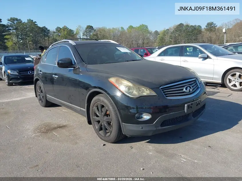 2008 Infiniti Ex35 Journey VIN: JNKAJ09F18M361491 Lot: 44675985