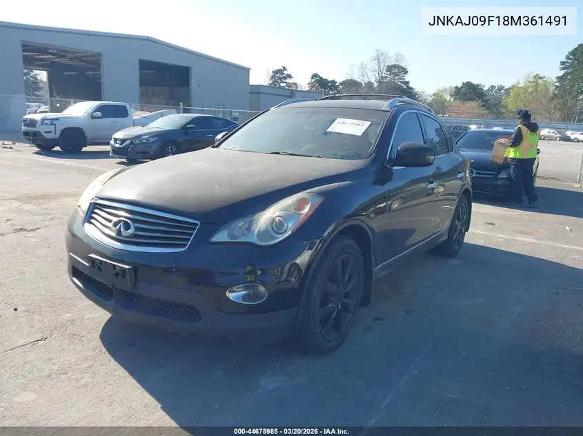 2008 Infiniti Ex35 Journey VIN: JNKAJ09F18M361491 Lot: 44675985