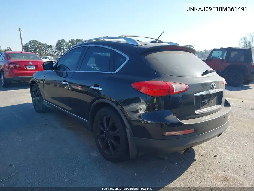 2008 Infiniti Ex35 Journey VIN: JNKAJ09F18M361491 Lot: 44675985