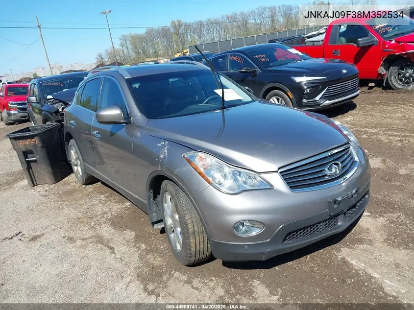 2008 Infiniti Ex35 Journey VIN: JNKAJ09F38M352534 Lot: 44909741