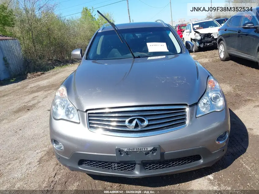 2008 Infiniti Ex35 Journey VIN: JNKAJ09F38M352534 Lot: 44909741