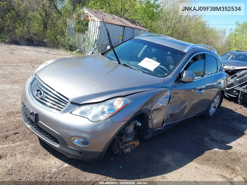 2008 Infiniti Ex35 Journey VIN: JNKAJ09F38M352534 Lot: 44909741