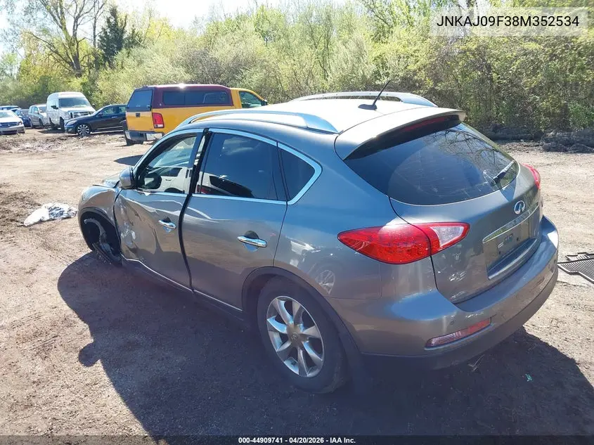 2008 Infiniti Ex35 Journey VIN: JNKAJ09F38M352534 Lot: 44909741