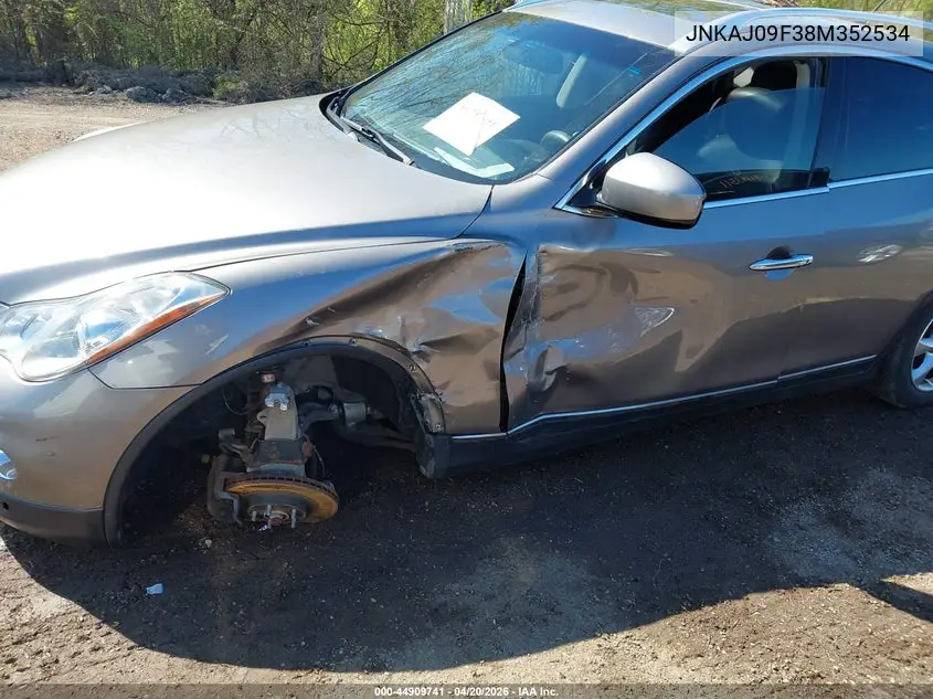 2008 Infiniti Ex35 Journey VIN: JNKAJ09F38M352534 Lot: 44909741