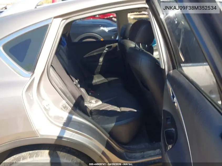 2008 Infiniti Ex35 Journey VIN: JNKAJ09F38M352534 Lot: 44909741