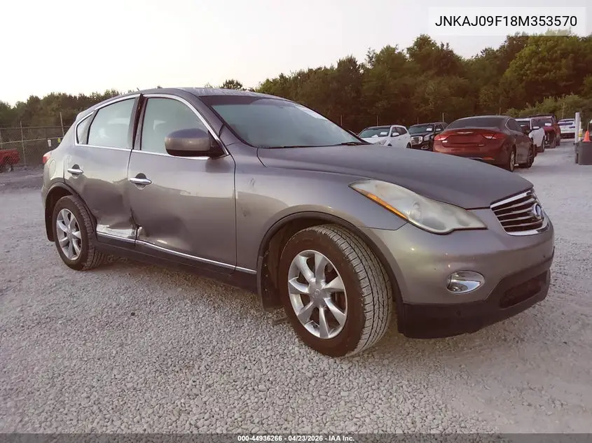 2008 Infiniti Ex35 Journey VIN: JNKAJ09F18M353570 Lot: 44936266